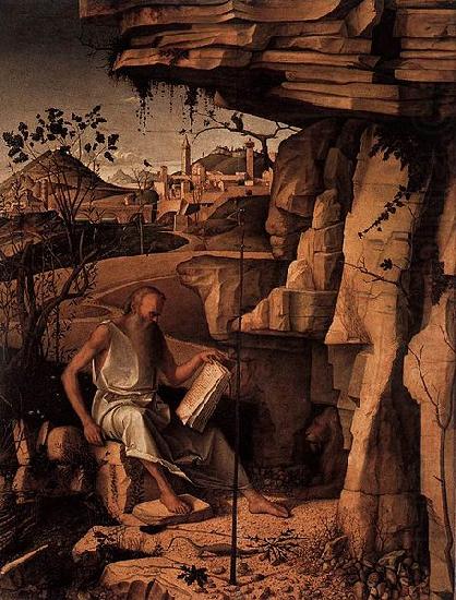 Giovanni Bellini St Jerome Reading in the Countryside china oil painting image